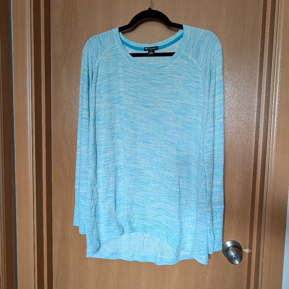 Champion Women's Light Blue Sweatshirt - Picture 1 of 3